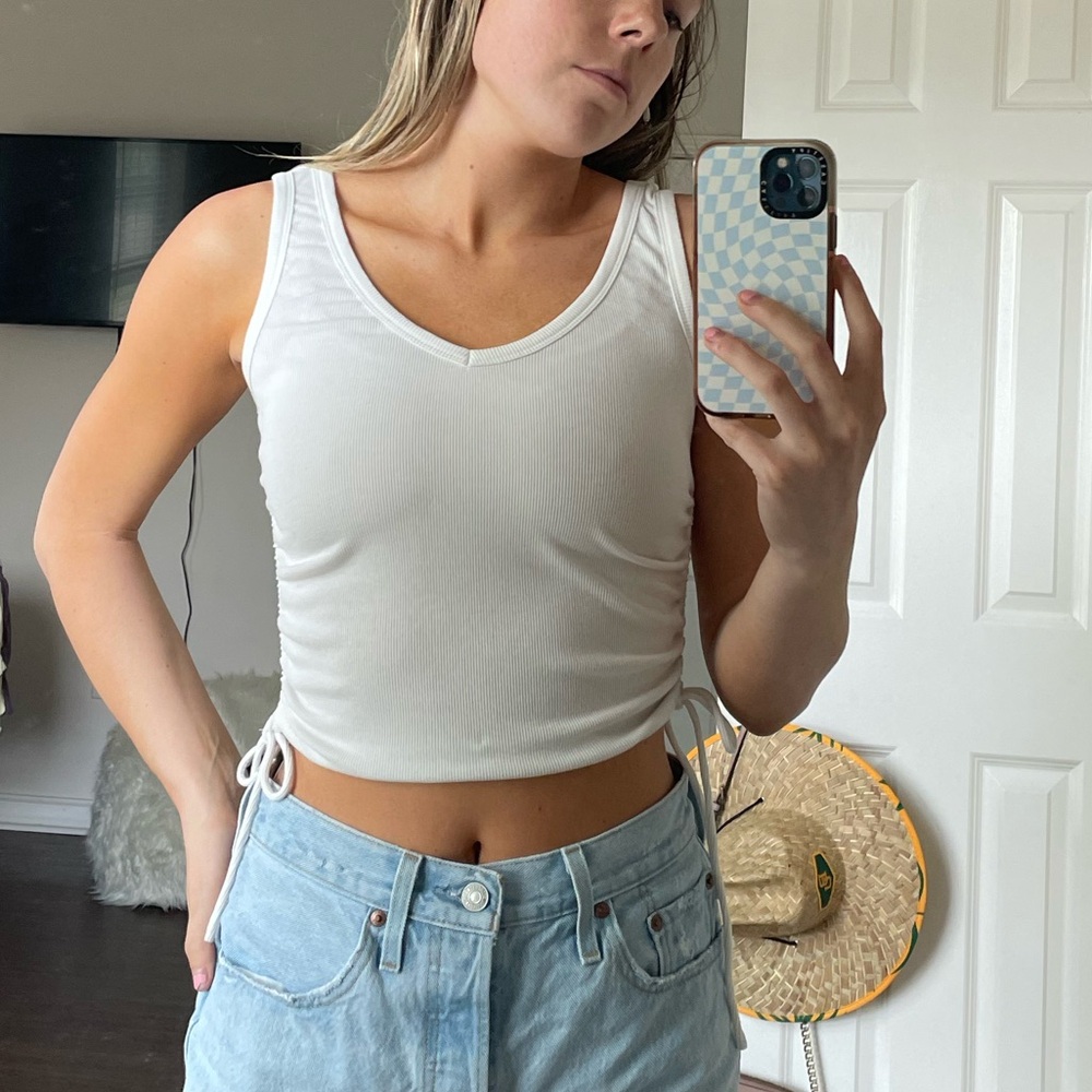 Princess Polly Ribbed Tank with Ties